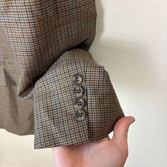 Ralph Lauren LRL Sport Coat Men’s Sz 50R Houndstooth Print Two Button Silk Wool - Picture 5 of 6